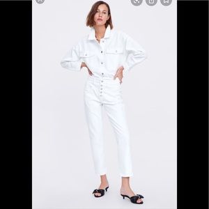 Zara Premium 80’s straight leg hi-rise Jeans